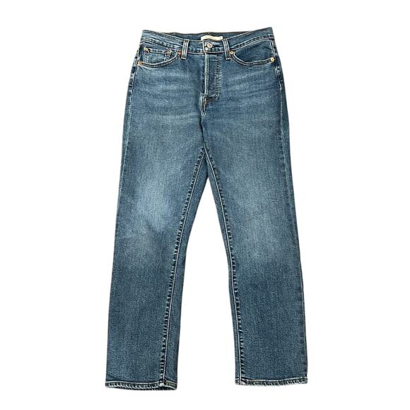 Levi's Women's Wedgie Straight Jean Medium Wash Summer Love Size 30 - Picture 2 of 13